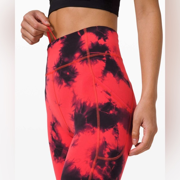 Lululemon Invigorate High-Rise Tight 25" *Wash
Tie Dye Carnation Red Black - Picture 5 of 8
